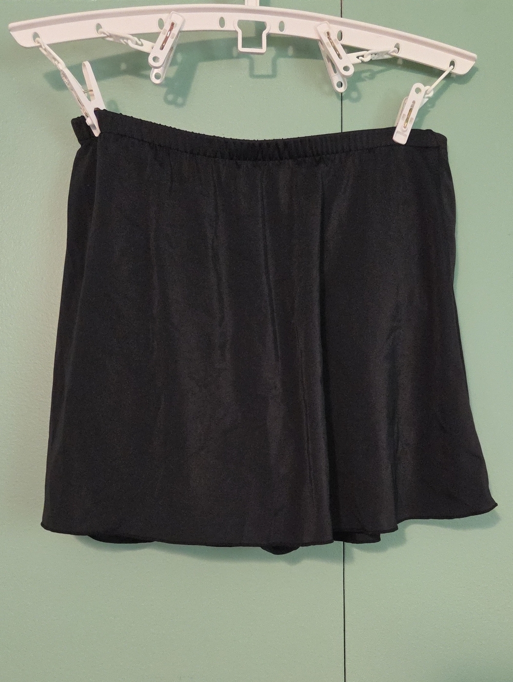 Nwot Trimshaper Black Bikini Skirt Bottom Size 14
